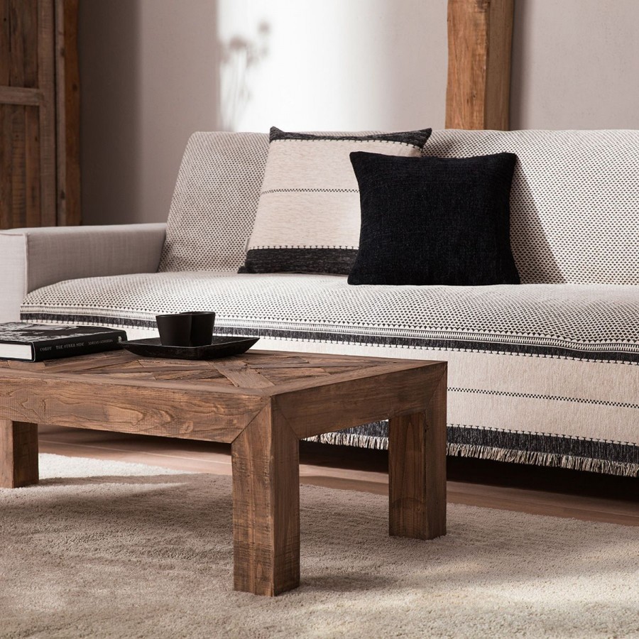 Ριχτάρι Διθέσιου Καναπέ Highlands 863/14 180X250 Μαύρο/OffWhite Gofis Home Ριχτάρι Διθέσιου Καναπέ Highlands 863/14 180X250 Μαύρο/OffWhite Gofis Home