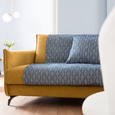 Ριχτάρι Διθέσιου Καναπέ Peacock 935/01 180X250 Royal Blue Gofis Home