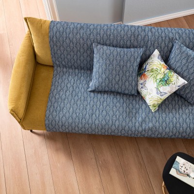 Ριχτάρι Διθέσιου Καναπέ Peacock 935/01 180X250 Royal Blue Gofis Home