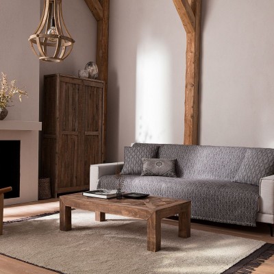 Ριχτάρι Διθέσιου Καναπέ Peacock 935/15 180X250 Σταχτί Γκρι Gofis Home