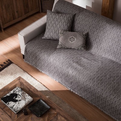 Ριχτάρι Διθέσιου Καναπέ Peacock 935/15 180X250 Σταχτί Γκρι Gofis Home