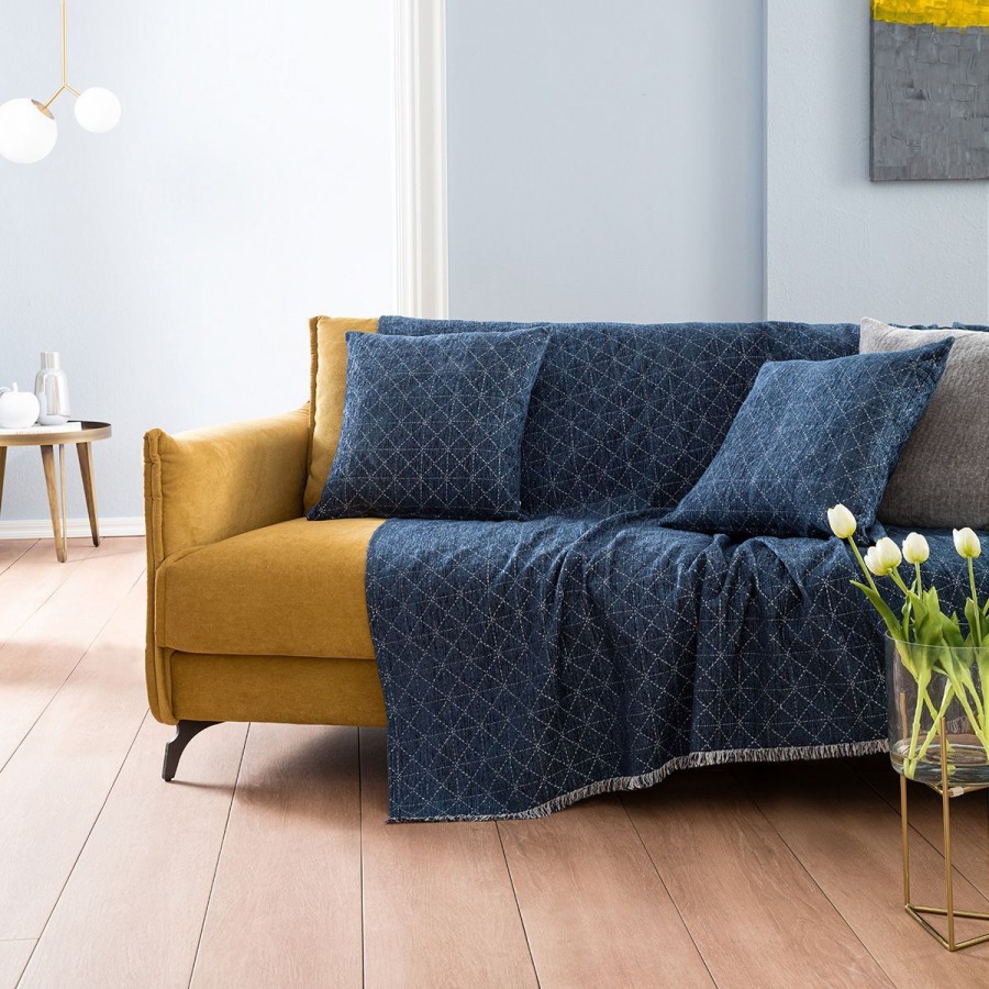 Ριχτάρι Πολυθρόνας Asteroid 944/01 180X180 Royal Blue Gofis Home