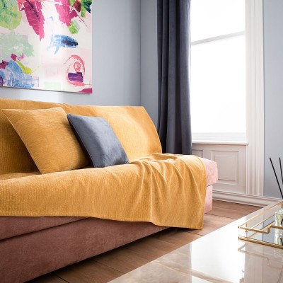 Ριχτάρι Τετραθέσιου Καναπέ Valley 421/04 180X350 Χρυσό Gofis Home Ριχτάρι Τετραθέσιου Καναπέ Valley 421/04 180X350 Χρυσό Gofis Home