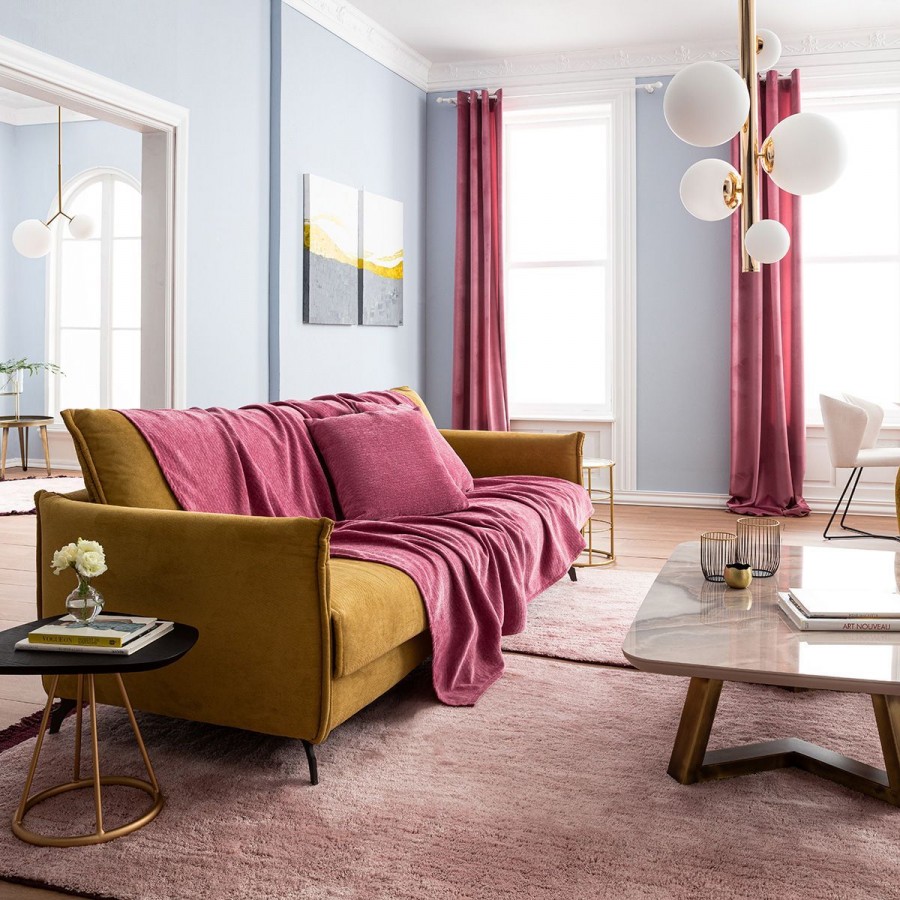 Ριχτάρι Τετραθέσιου Καναπέ Valley 421/23 180X350 Funky Pink Gofis Home