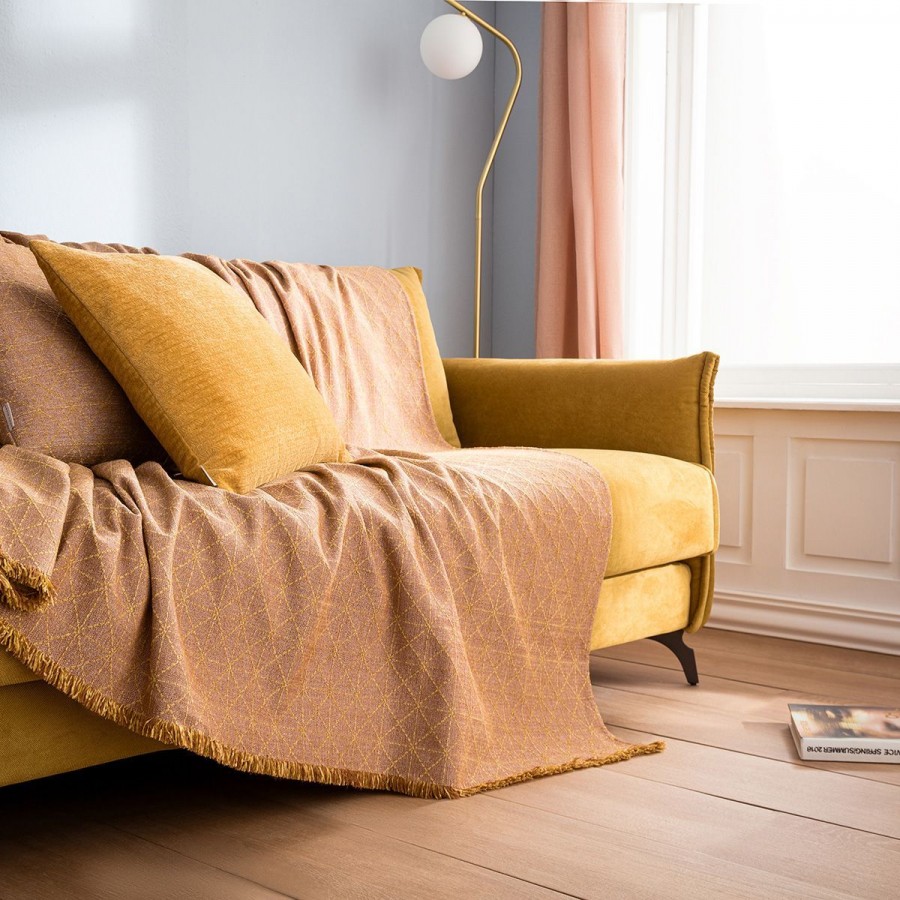 Ριχτάρι Τριθέσιου Καναπέ Asteroid 944/10 180X310 Σταχύ κίτρινο Gofis Home Ριχτάρι Τριθέσιου Καναπέ Asteroid 944/10 180X310 Σταχύ κίτρινο Gofis Home