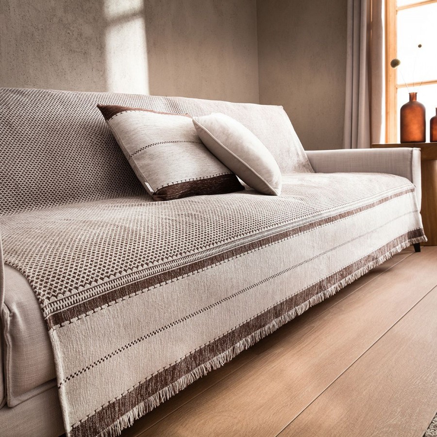 Ριχτάρι Τριθέσιου Καναπέ Highlands 863/13 180X310 Cocoa Brown Gofis Home Ριχτάρι Τριθέσιου Καναπέ Highlands 863/13 180X310 Cocoa Brown Gofis Home