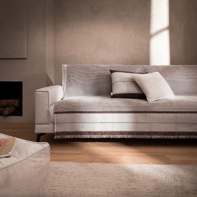 Ριχτάρι Τριθέσιου Καναπέ Highlands 863/13 180X310 Cocoa Brown Gofis Home Ριχτάρι Τριθέσιου Καναπέ Highlands 863/13 180X310 Cocoa Brown Gofis Home