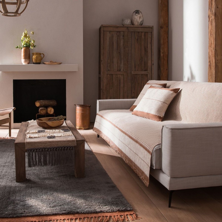 Ριχτάρι Τριθέσιου Καναπέ Highlands 863/22 180X310 Leather Brown Gofis Home Ριχτάρι Τριθέσιου Καναπέ Highlands 863/22 180X310 Leather Brown Gofis Home