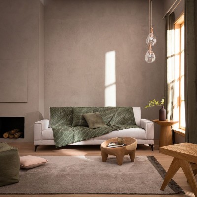 Ριχτάρι Τριθέσιου Καναπέ Tendre 880/30 180X310 Pine Green Gofis Home