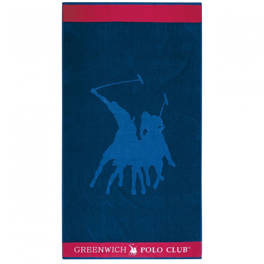 3587 Πετσέτα Θαλάσσης 90X170 Μπλε Greenwich Polo Club