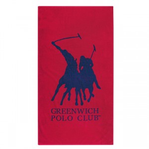 3595 Πετσέτα Θαλάσσης 90X170 Κόκκινο Greenwich Polo Club