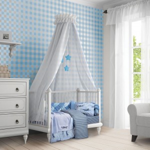 8817 Κουβέρτα Πλεκτή Baby Αγκαλιάς 80X110 Γκρι Μπλε Greenwich Polo Club