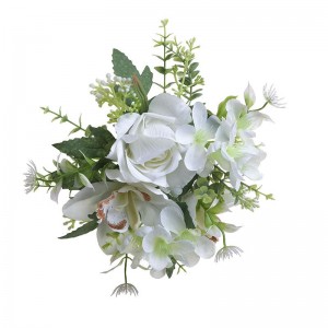 INART Στεφάνι Λουλουδιών Λευκό-Ελεφαντόδοντο Σίδερο  Συνθετικό / ΠΟΛΥΕΣΤΕΡ Πλαστικό