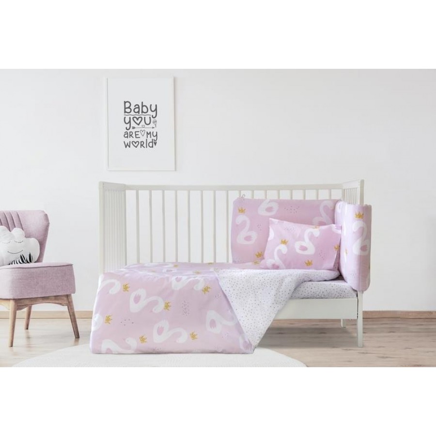 Κουβερλί Κούνιας Swan 110X150 Kocoon