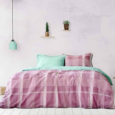 Κουβερλί Υπέρδιπλο Plaid Purple 220X245 Kocoon