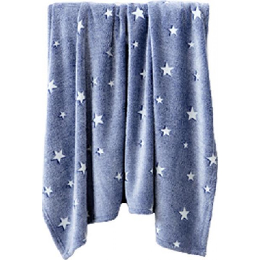 Κουβέρτα Μονή Glow Star Blue 150X220 Kocoon