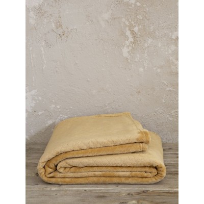Ριχτάρι Jacquard Πολυθρόνας Cosy Beige 130X180 Kocoon