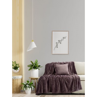 Ριχτάρι Jacquard Τριθέσιου Καναπέ Cosy Gray 180X300 Kocoon