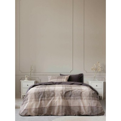 Σετ Παπλωματοθήκη Μονή Ernest Beige 165X245 Kocoon Σετ Παπλωματοθήκη Μονή Ernest Beige 165X245 Kocoon