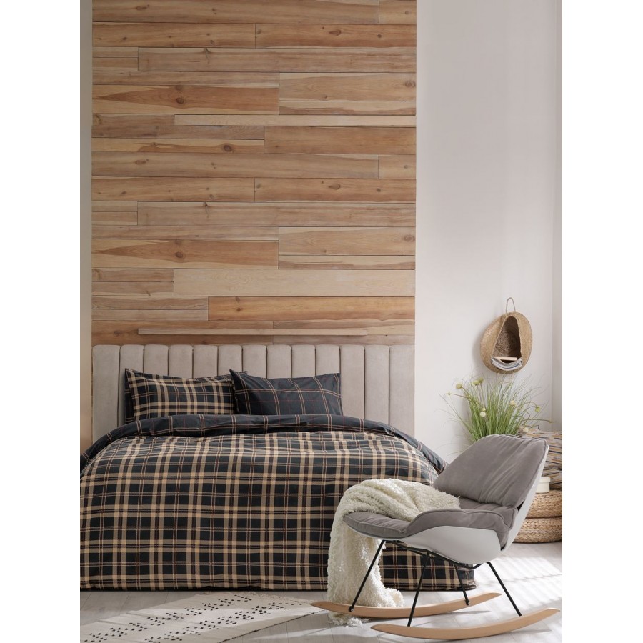 Σετ Παπλωματοθήκη Μονή Olivia Beige 165X245 Kocoon