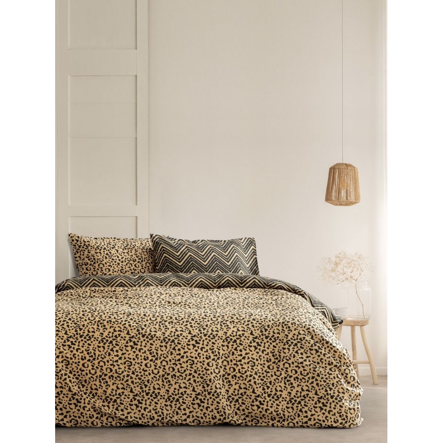 Σετ Παπλωματοθήκη Μονή Zola Beige 165X245 Kocoon