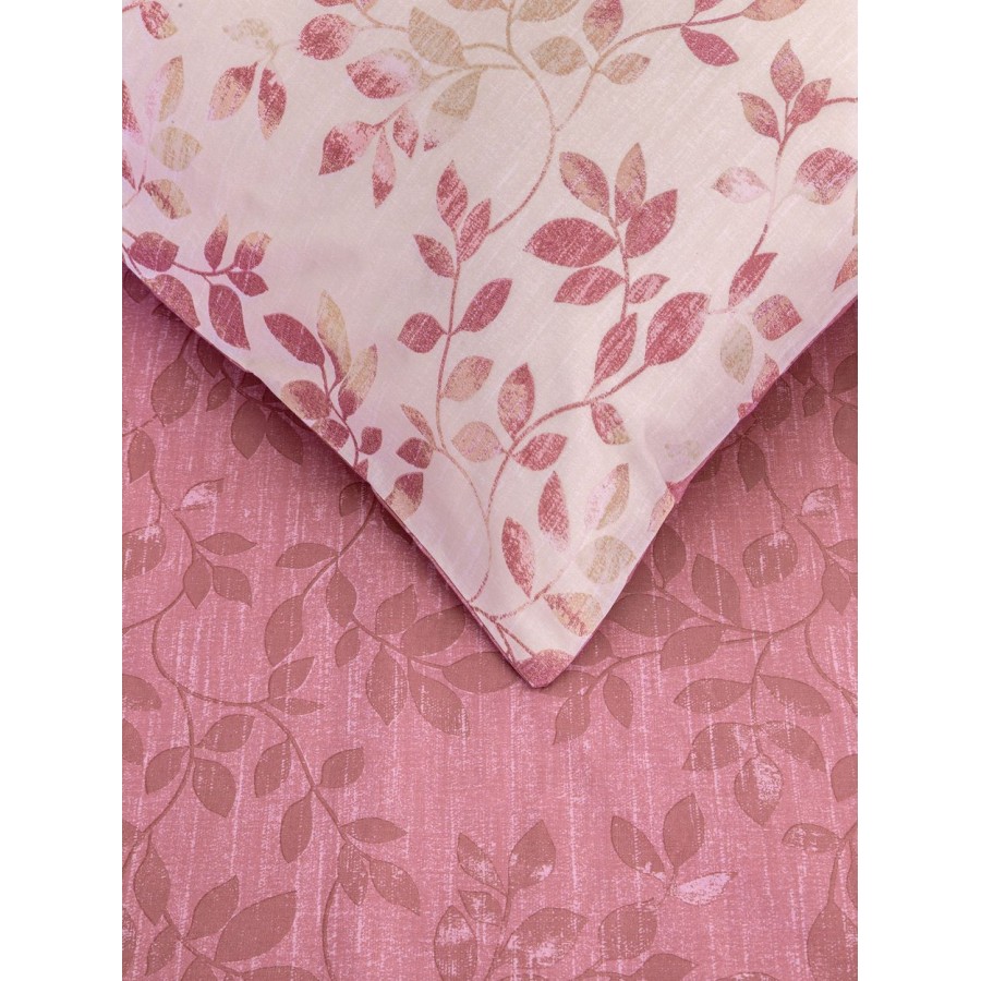 Σετ Παπλωματοθήκη Υπέρδιπλη Fall Pink 225X245 Kocoon