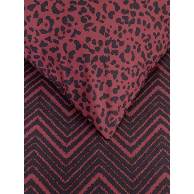 Σετ Παπλωματοθήκη Υπέρδιπλη Zola Bordeaux 225X245 Kocoon