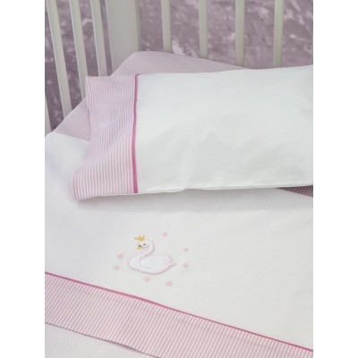 Σετ Σεντόνια Κούνιας Με λάστιχο Swan 70X140+15 Kocoon