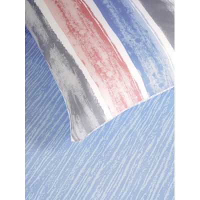 Σετ Σεντόνια Μονά Με Λάστιχο Riva Blue 100X200+30 Kocoon