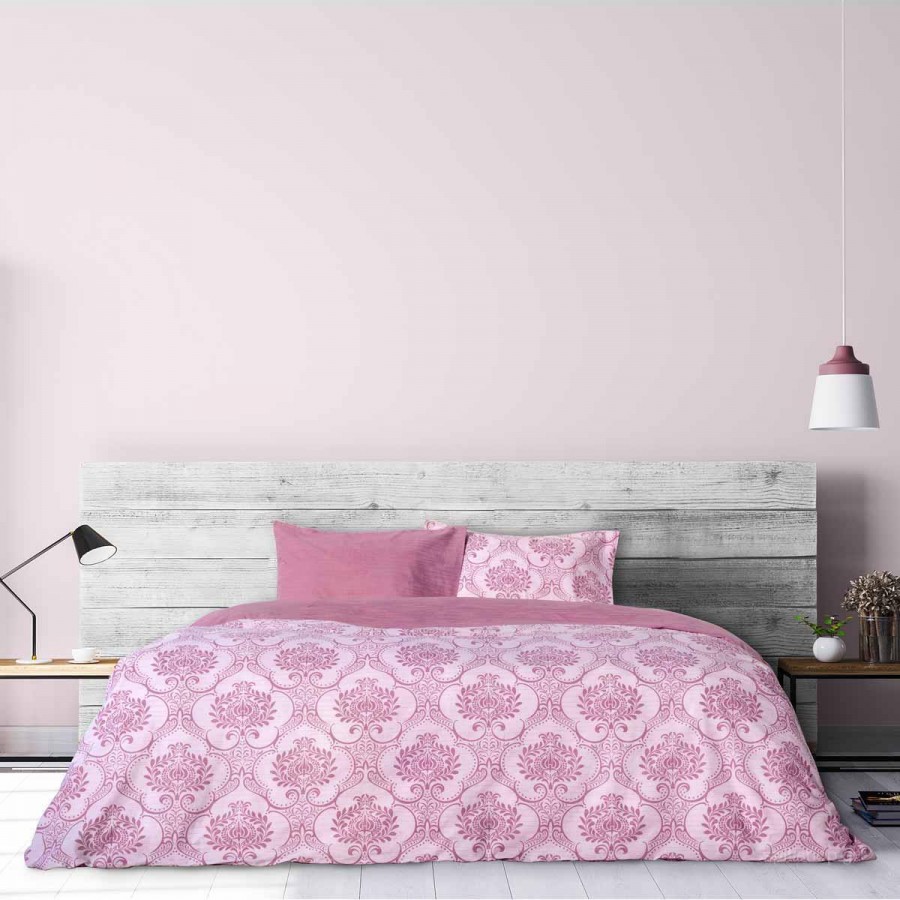 Σετ Σεντόνια Μονά Με Λάστιχο Victoria Pink 100X200+30 Kocoon