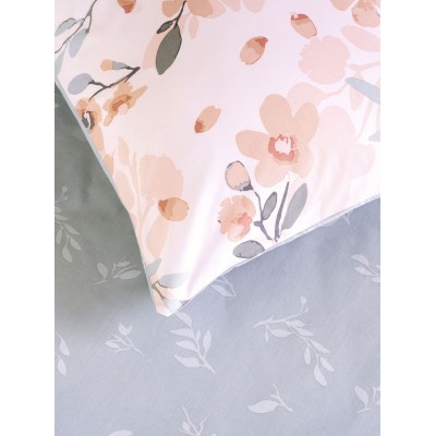 Σετ Σεντόνια Υπέρδιπλα Με Λάστιχο Flor Pink 160X200+32 Kocoon Σετ Σεντόνια Υπέρδιπλα Με Λάστιχο Flor Pink 160X200+32 Kocoon