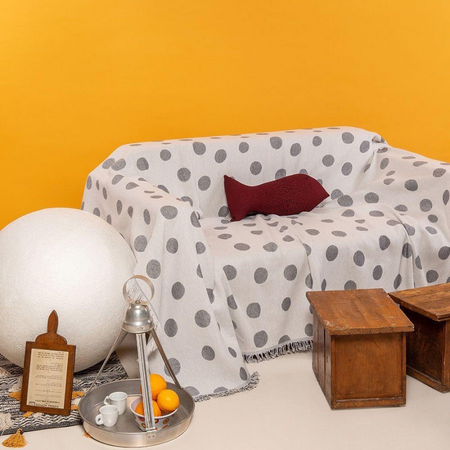Ριχτάρι Διθέσιου Καναπέ Edith Grey 180X250 Melinen Ριχτάρι Διθέσιου Καναπέ Edith Grey 180X250 Melinen