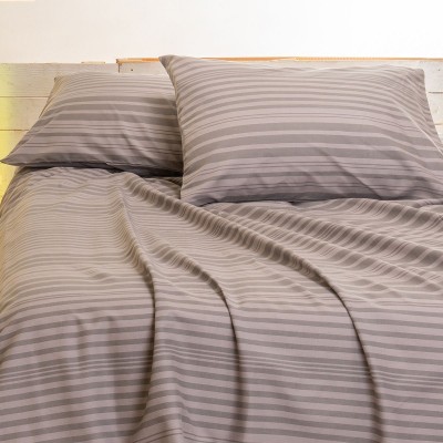 Σεντόνι Υπέρδιπλο Urban Line Mixology Stripe Grey 245X270 Melinen