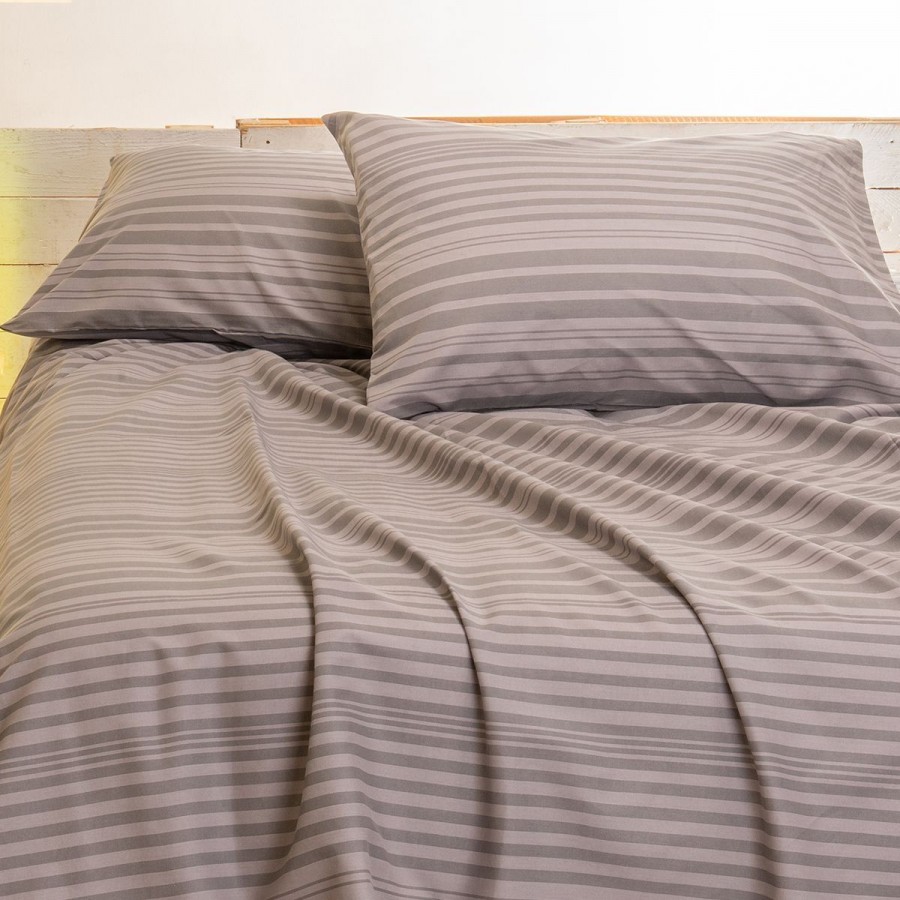 Σεντόνι Υπέρδιπλο Urban Line Mixology Stripe Grey 245X270 Melinen