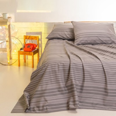 Σεντόνι Υπέρδιπλο Urban Line Mixology Stripe Grey 245X270 Melinen