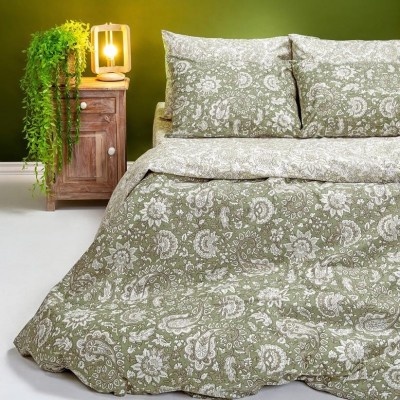 Σετ Σεντόνια Μονά Lora Olive Casual Line 170X270 Melinen