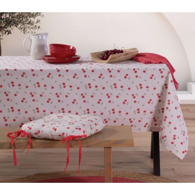 Αλέκιαστο Τραπεζομάντηλο Cherry Love 140X240 Beige Nef-Nef