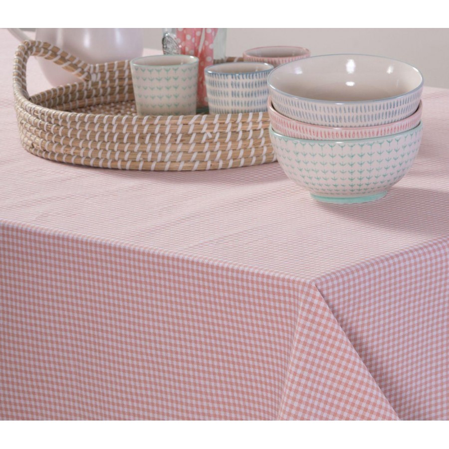 Αλέκιαστο Τραπεζομάντηλο Patchline 140X180 Pink Nef-Nef