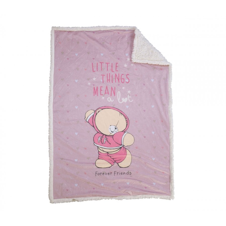 Βρεφική Κουβέρτα Αγκαλιάς Forever Friends Little Things 75X110 Pink Nef-Nef