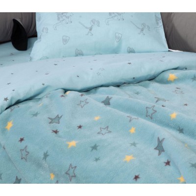 Βρεφική Κουβέρτα Fleece Αγκαλιάς Lanselot 75X110 Aqua Nef-Nef