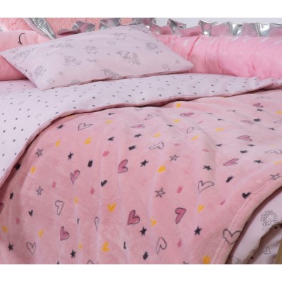 Βρεφική Κουβέρτα Fleece Κούνιας Friendship 110X150 Pink Nef-Nef Βρεφική Κουβέρτα Fleece Κούνιας Friendship 110X150 Pink Nef-Nef