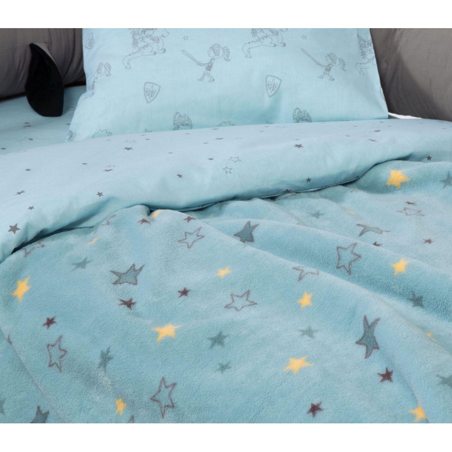 Βρεφική Κουβέρτα Fleece Κούνιας Lanselot 110X150 Aqua Nef-Nef Βρεφική Κουβέρτα Fleece Κούνιας Lanselot 110X150 Aqua Nef-Nef
