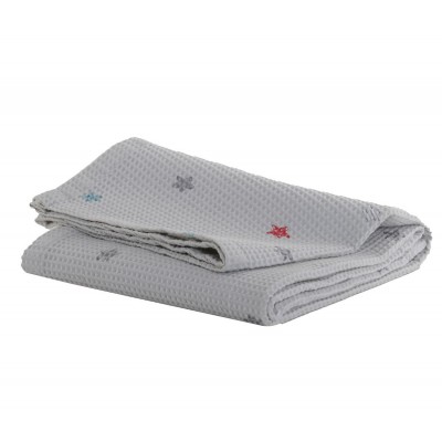 Βρεφική Κουβέρτα Πικέ Color Galaxy Αγκαλιάς 75X110 L Grey Nef-Nef