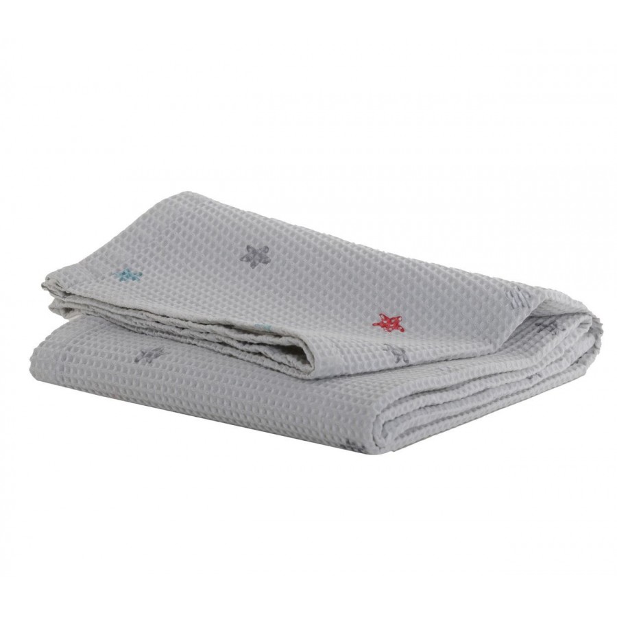 Βρεφική Κουβέρτα Πικέ Color Galaxy Αγκαλιάς 75X110 L Grey Nef-Nef