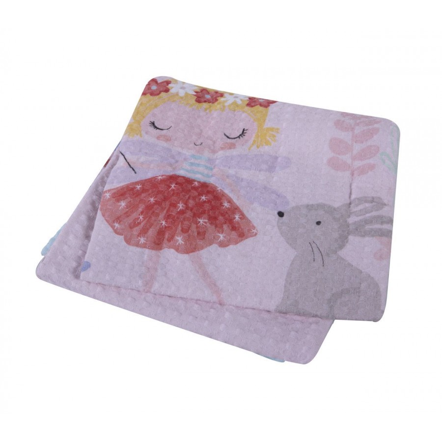 Βρεφική Κουβέρτα Πικέ Magic World Κούνιας 110X150 Pink Nef-Nef Βρεφική Κουβέρτα Πικέ Magic World Κούνιας 110X150 Pink Nef-Nef