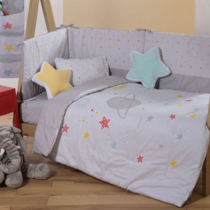 Βρεφικό Κουβερλί Little Star 110X140 Grey Nef-Nef