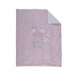 Βρεφικό Κουβερλί Lovely Fox 110X140 Pink Nef-Nef