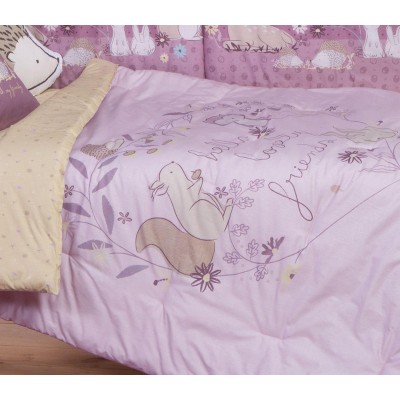 Βρεφικό Πάπλωμα Forest Friends Orchid 110X140 Orchid Nef-Nef