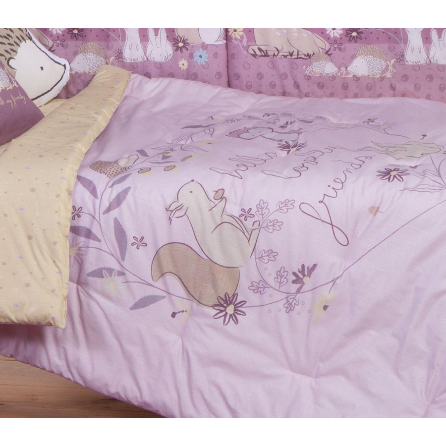 Βρεφικό Πάπλωμα Forest Friends Orchid 110X140 Orchid Nef-Nef