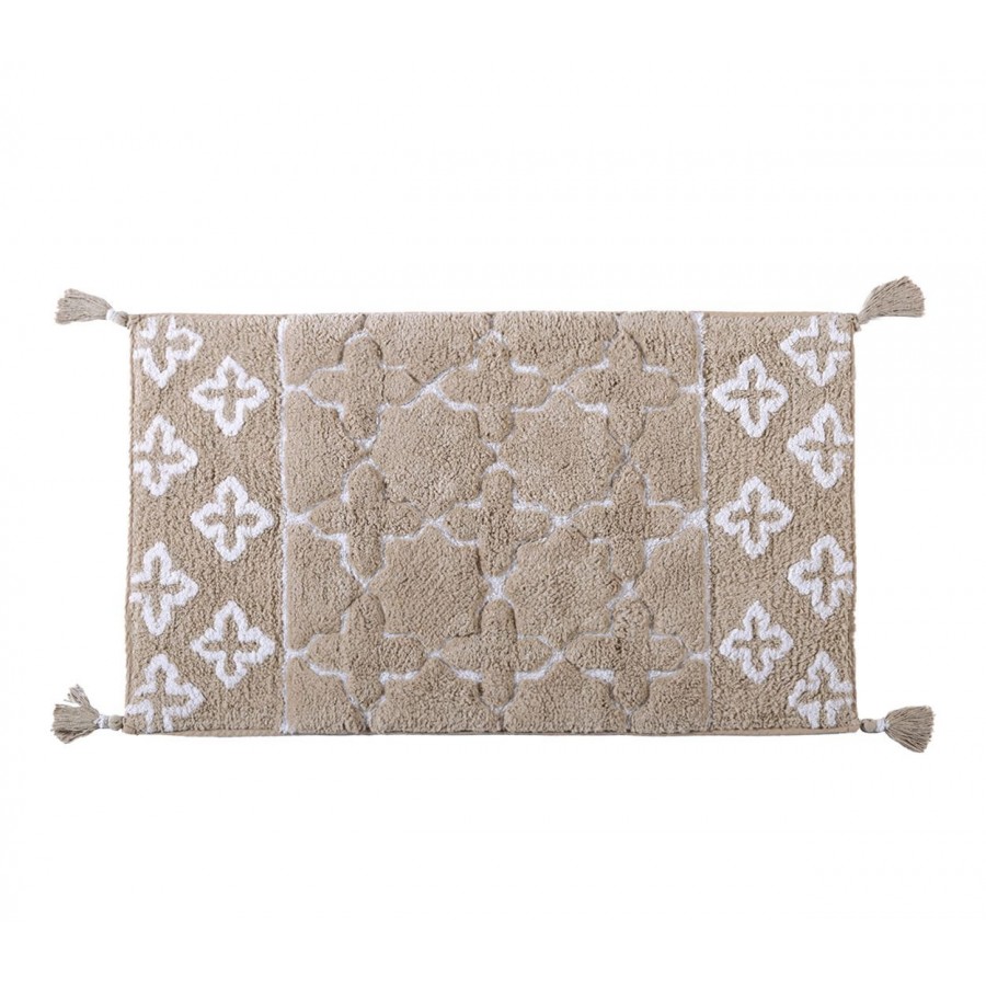 Χαλάκι Μπάνιου Cross 50X80 Beige Nef-Nef